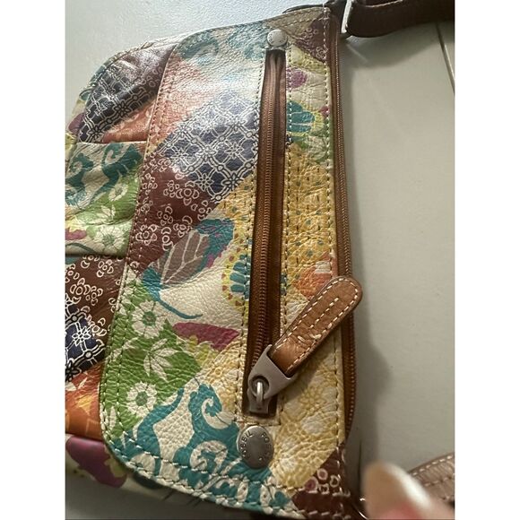 Fossil Women's Multicolor Patchwork Adjustable Strap Crossbody Bag - Picture 5 of 10